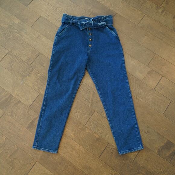 Sezane Leandro Trousers Paper‎ bag Waist Size 42 EUC - Picture 1 of 7